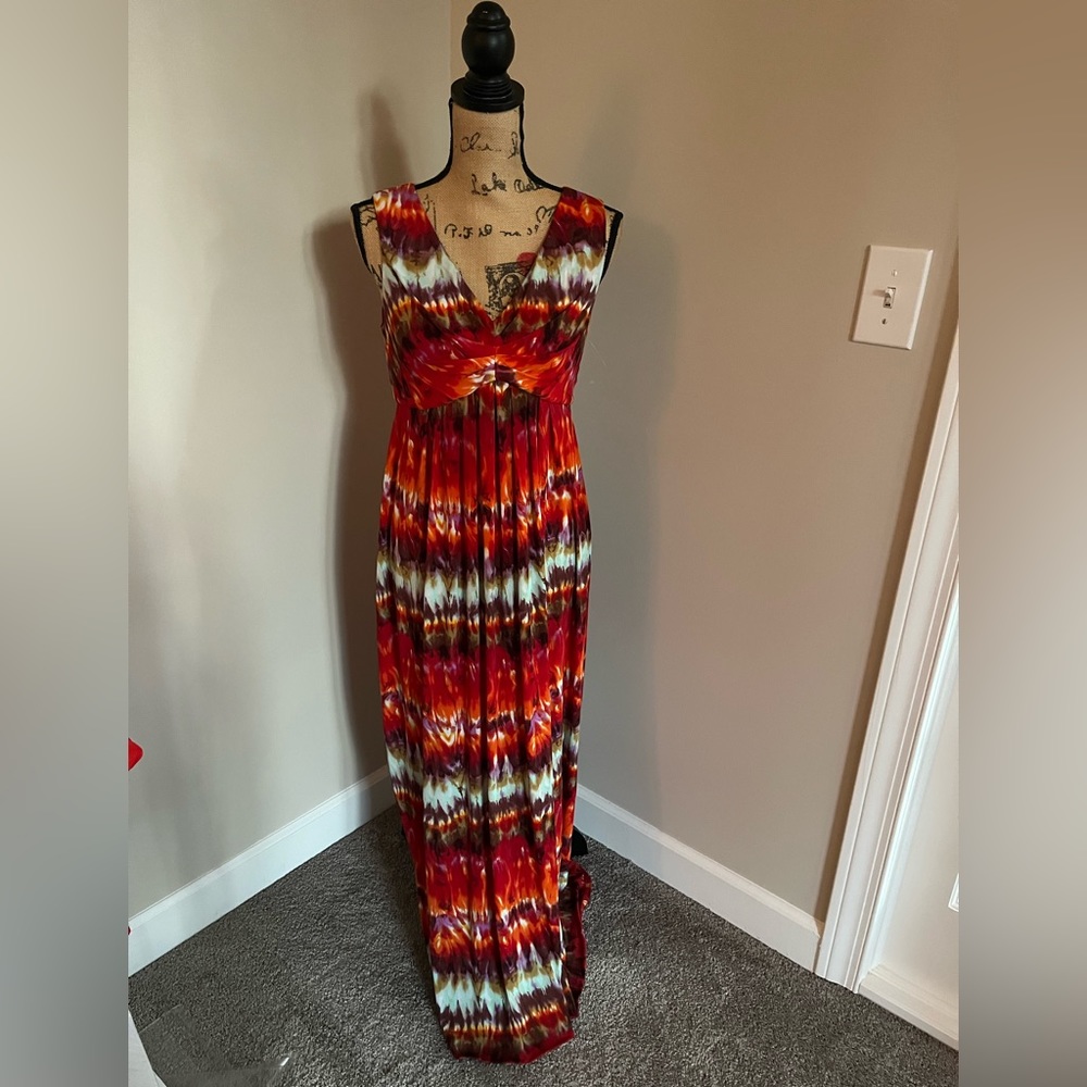 CHICOS Multi Color Maxi Dress‎